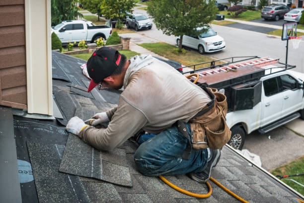 Professional Roof Leak Repair technician working in Polk, PA